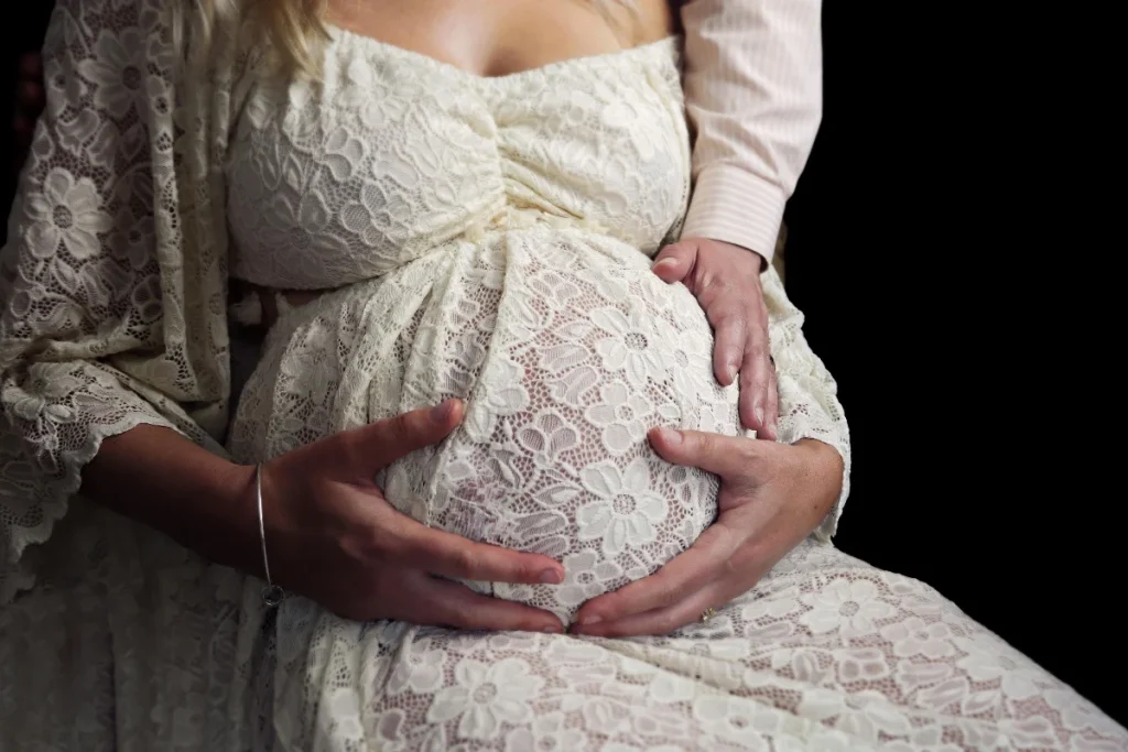 a pregnant woman