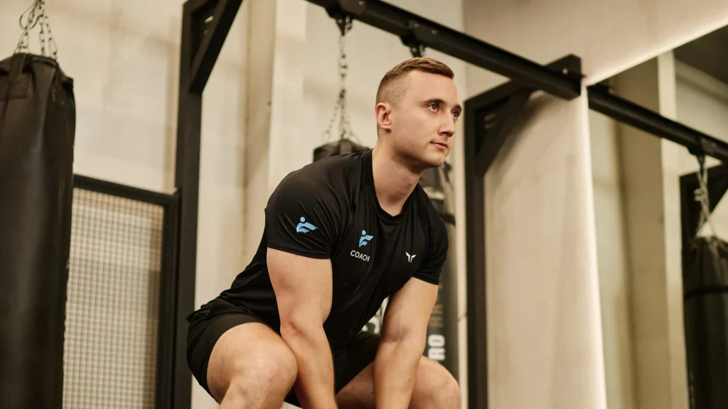 Tony, personal trainer, conditioning workout in a Dubai gym