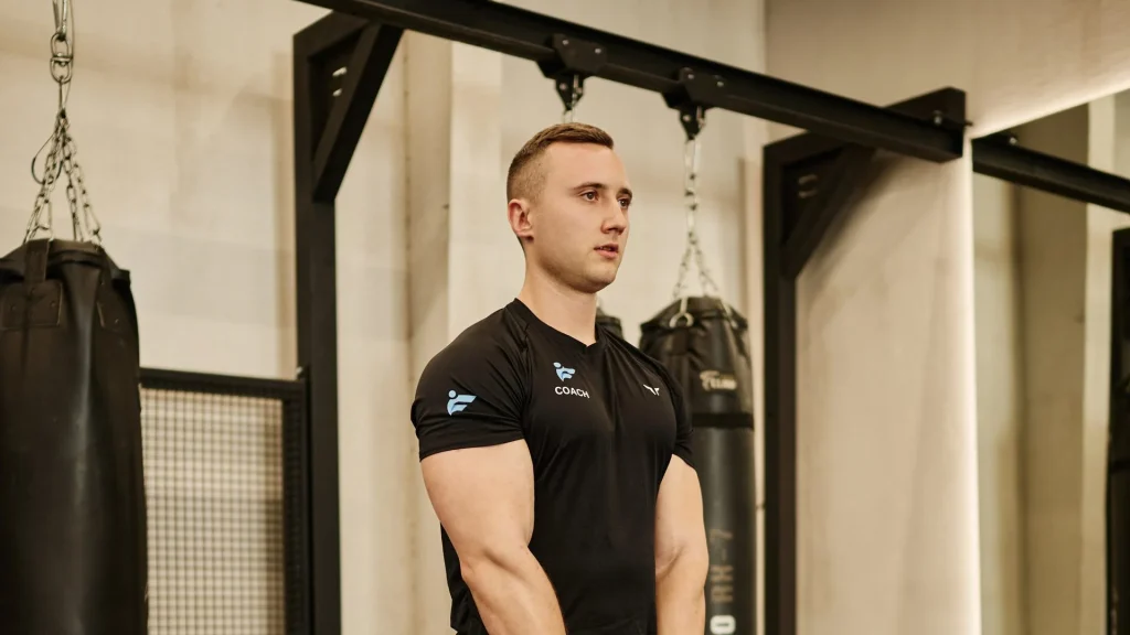 Tony, personal trainer, conditioning workout in a Dubai gym