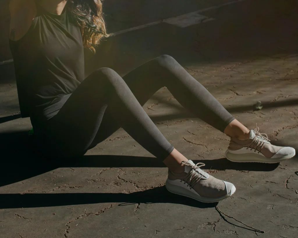 Person working out outside